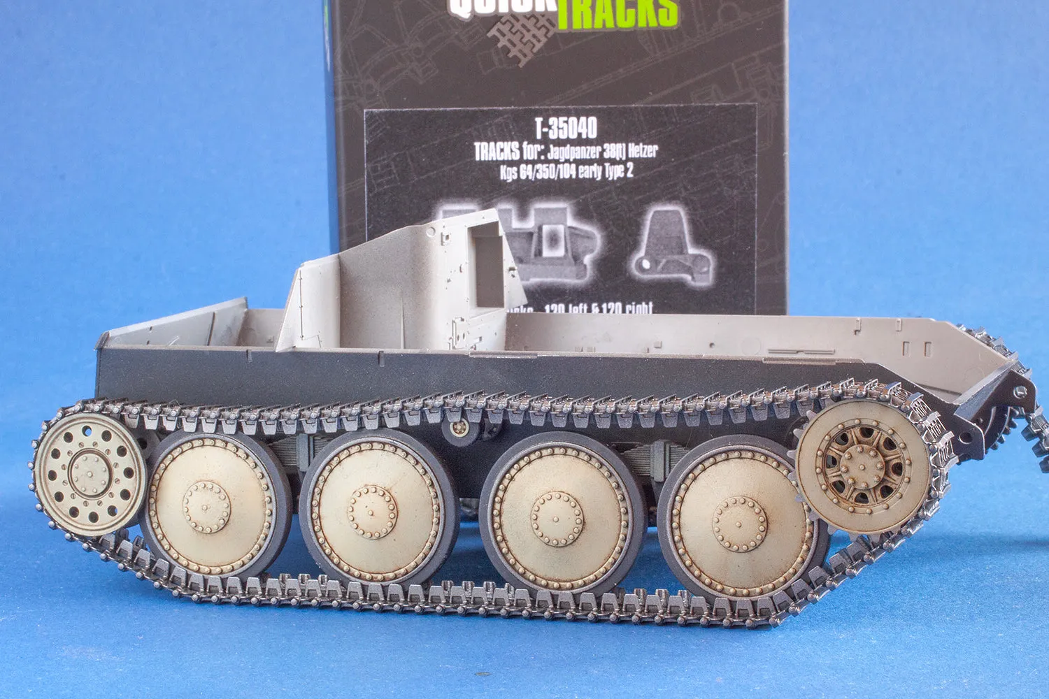 ROSSAGRAPH QuickTracks T-35040 band 1:35 Hetzer tidig resin