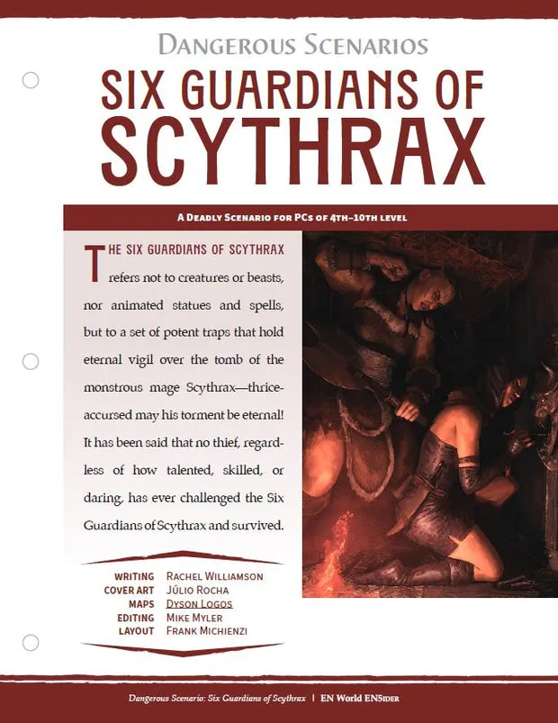 EN Publishing Six Guardians of Scythrax äventyr PDF grav