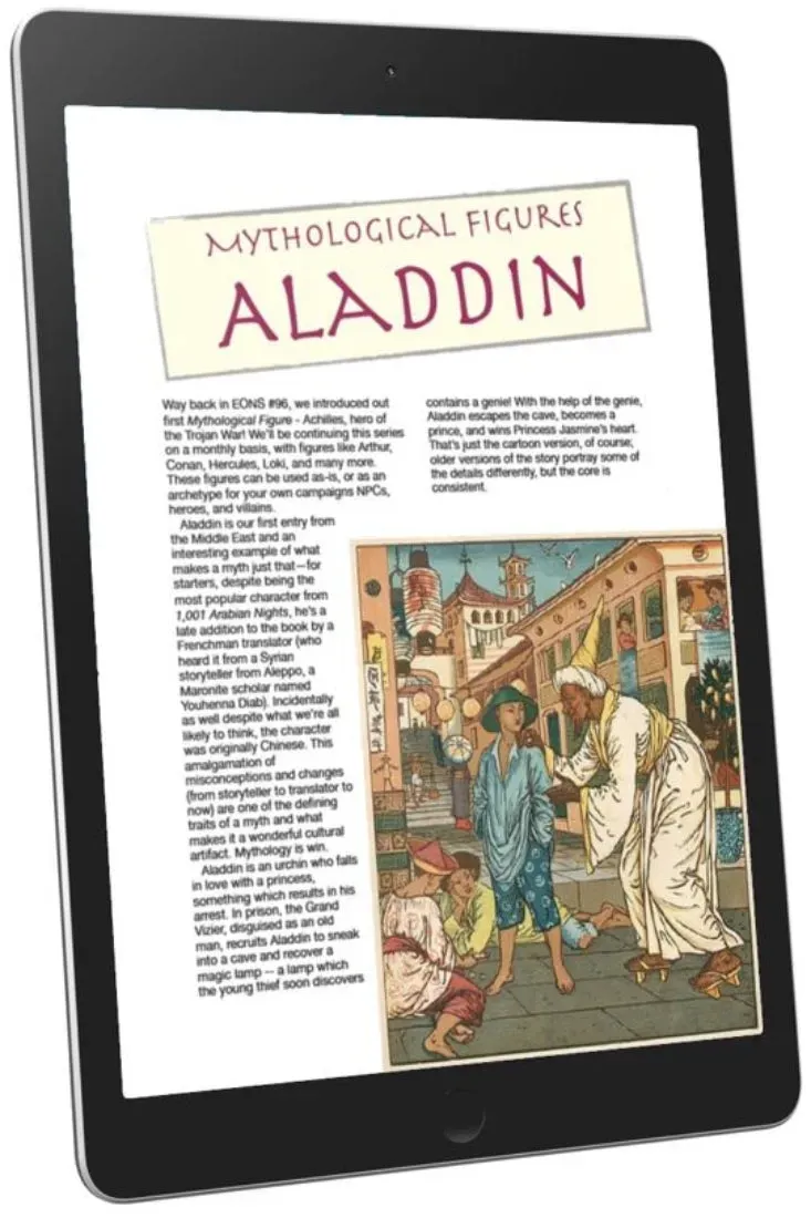 EN Publishing Mythological Figures Aladdin rollfigur PDF lampa