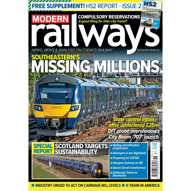 Modern Railways tidning november 2021 lösnummer