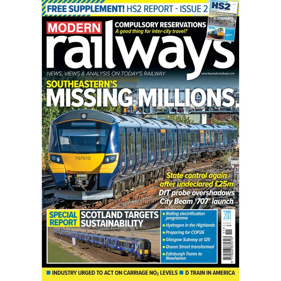 Modern Railways tidning november 2021 lösnummer