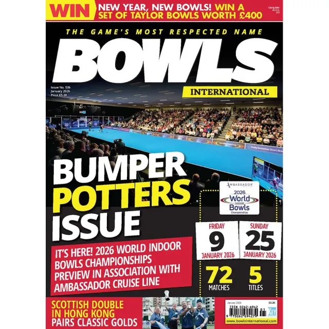 Bowls International januari 2026 tidning Potters