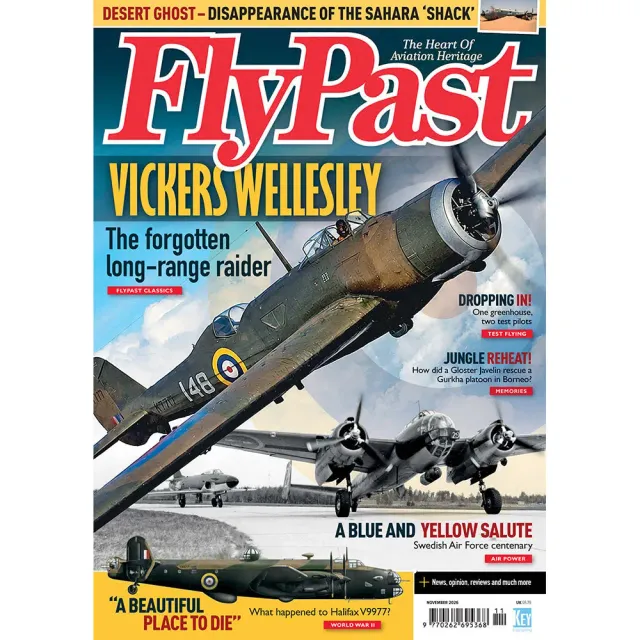 FlyPast november 2026 tidning Wellesley-omslag