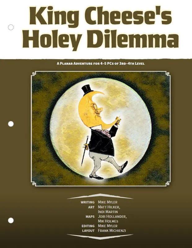 EN Publishing King Cheeses Holey Dilemma D&D 5e äventyr PDF nivå 3-4