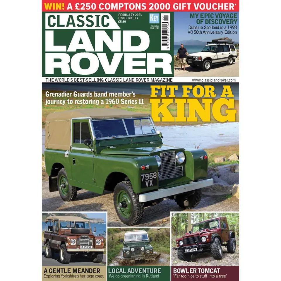 Why we love Taylor Swi Classic Land Rover februari 2023 tidning