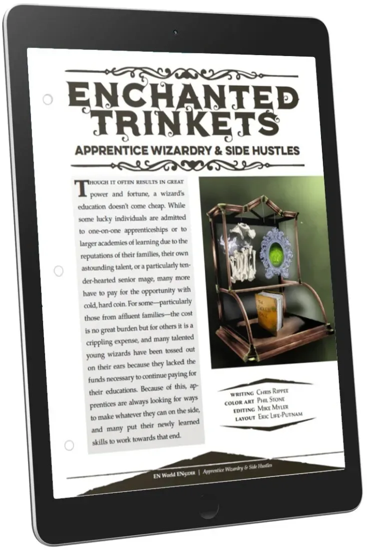 EN Publishing Enchanted Trinkets Apprentice Wizardry & Side Hustles rollspels-PDF