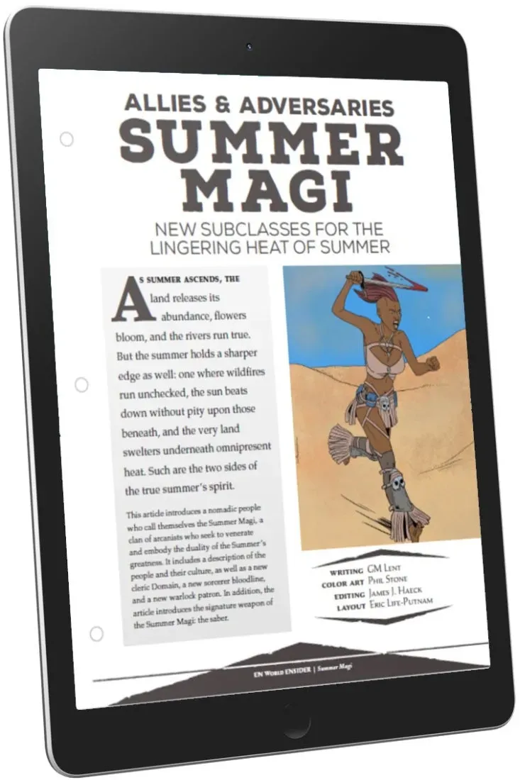 EN Publishing Allies Summer Magi rollspel PDF eldunderklass
