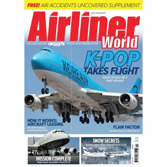 Airliner World December 2025 tidning lösnummer civilflyg