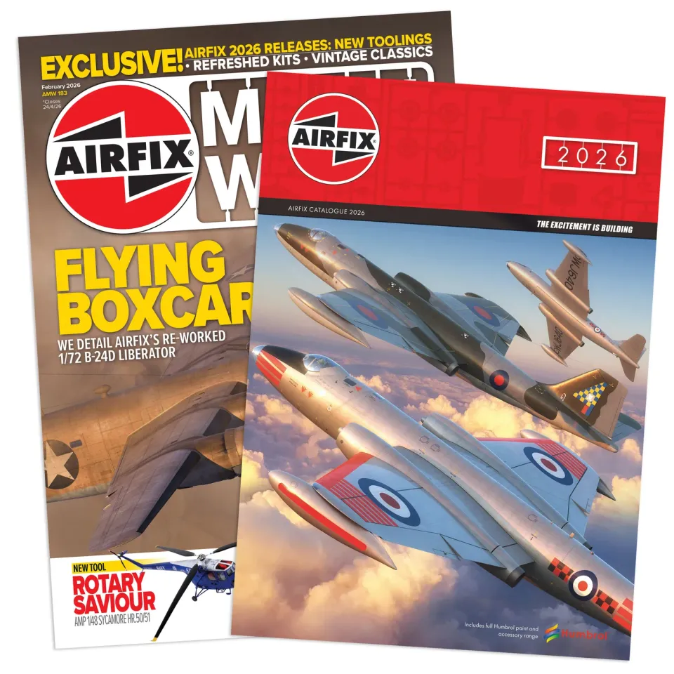 Airfix 2026 katalog + Model World tidning bundle modellbygge