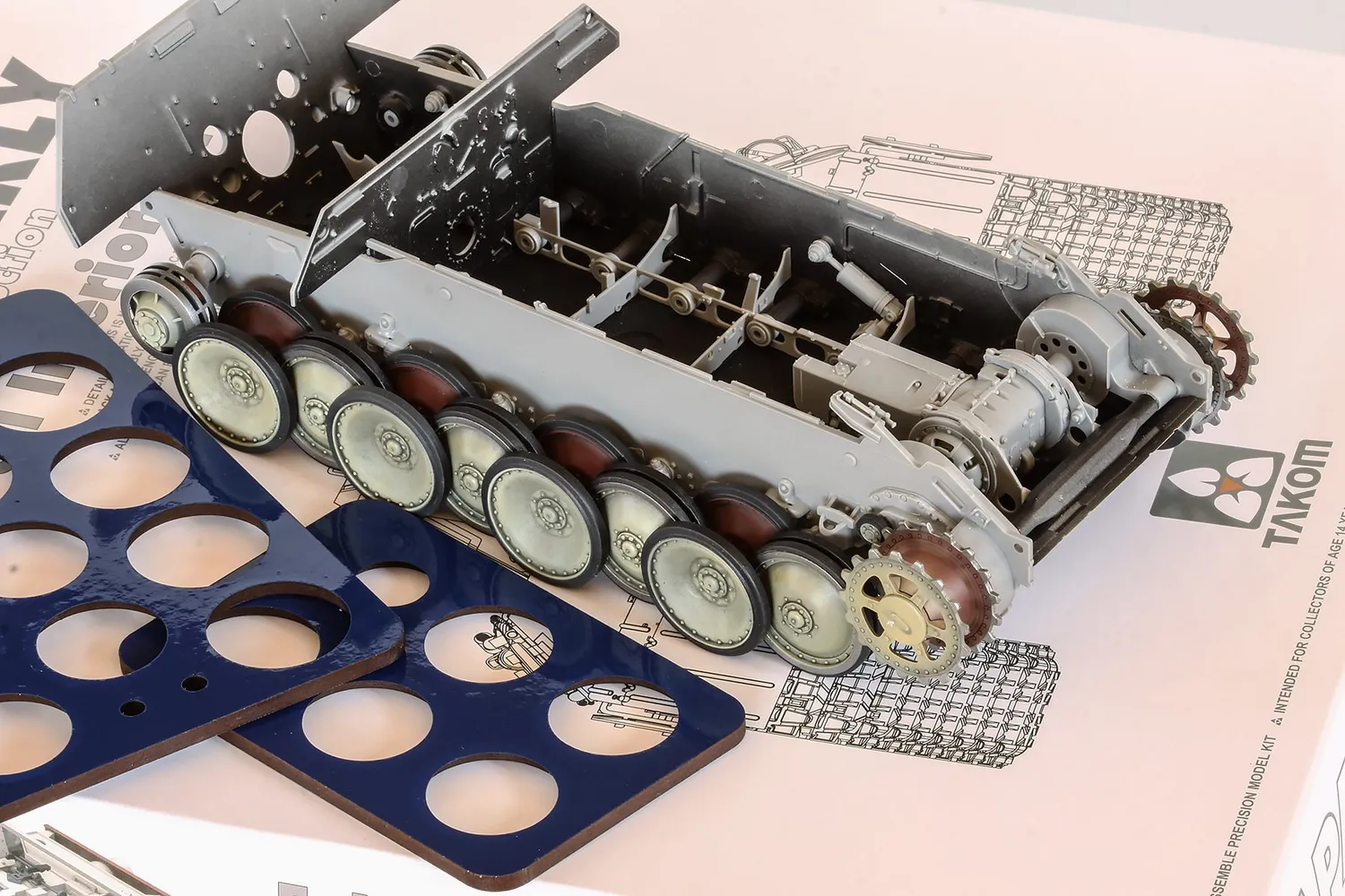 Rossagraph QuickWheel QW-209 mask Panther A Takom 1/35