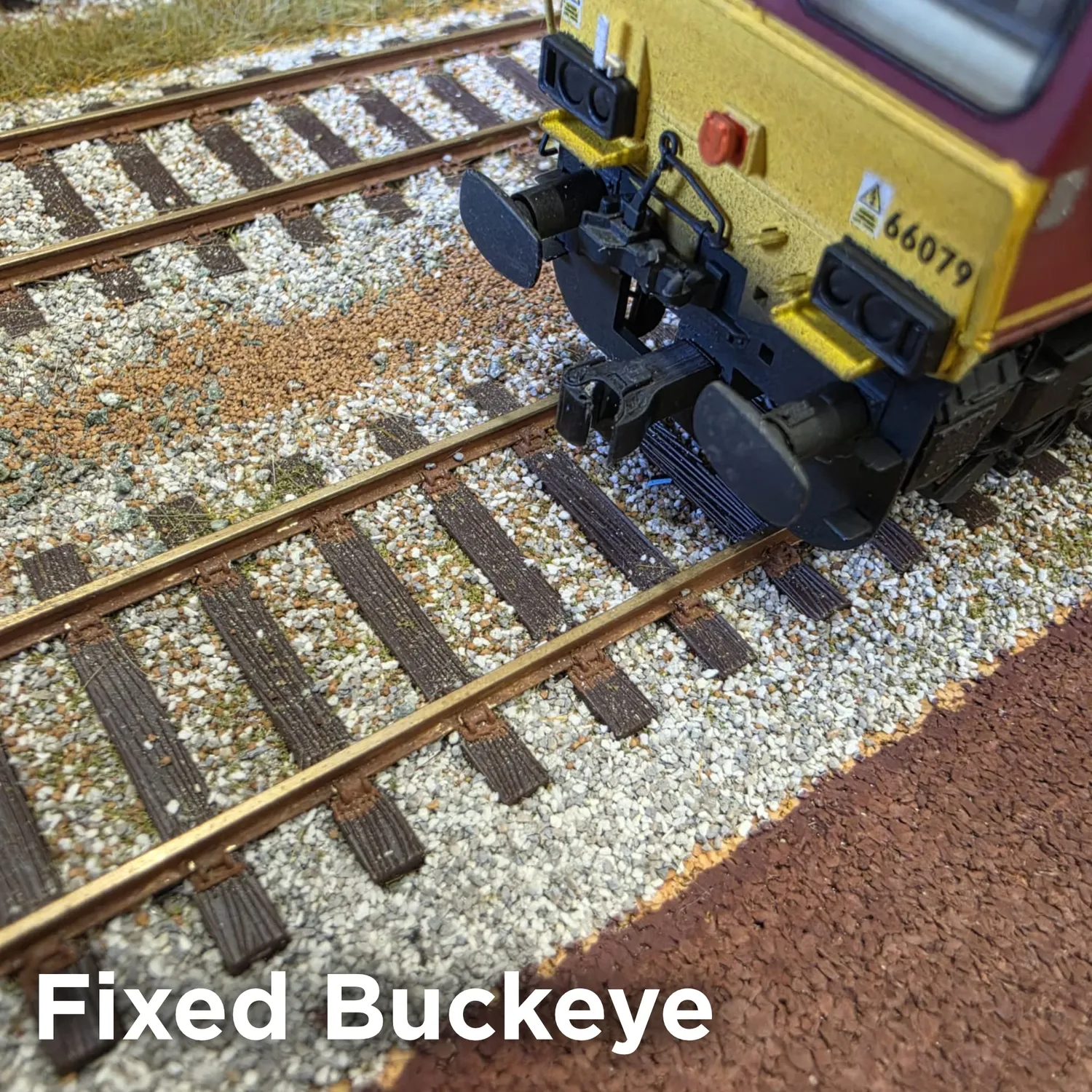 Rusty Rails Fixed Buckeye koppel OO NEM 7 par