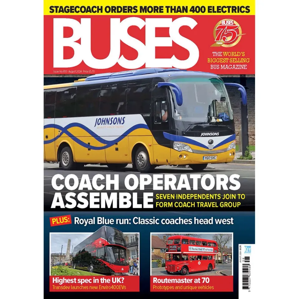 Buses tidning augusti 2024 elbussar Routemaster