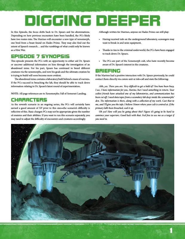EN Publishing Digging Deeper rollspel PDF WOIN