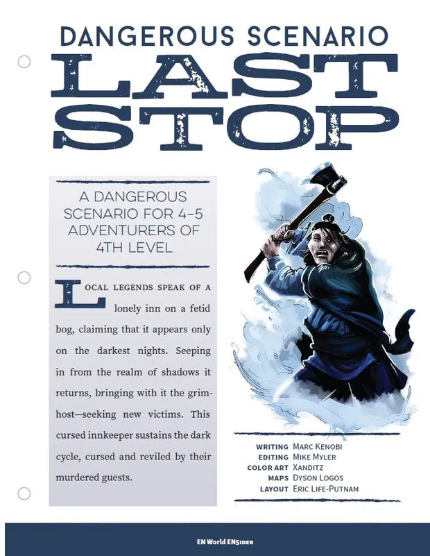 EN Publishing Dangerous Scenarios Last Stop äventyr PDF