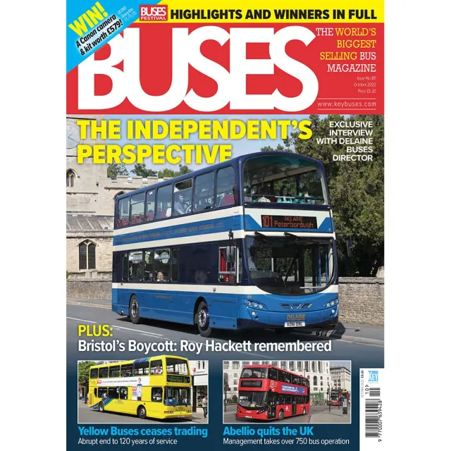 Buses oktober 2022 tidning bussar Storbritannien