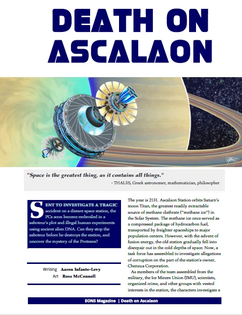 EN Publishing Death on Ascalaon rollspelsäventyr PDF WOIN