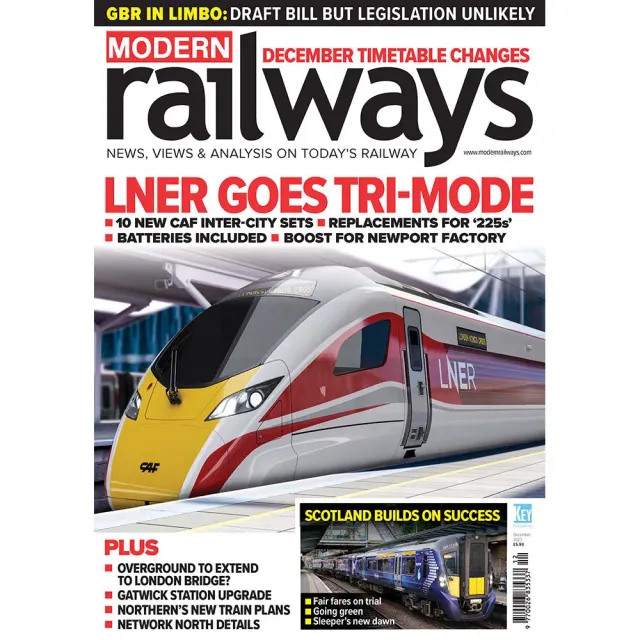 Modern Railways december 2023 tidning lösnummer tåg