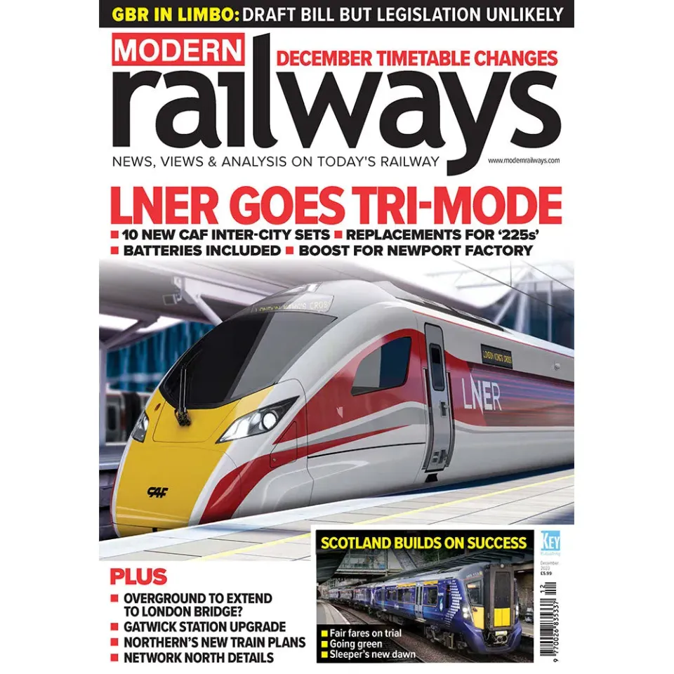 Modern Railways december 2023 tidning lösnummer tåg