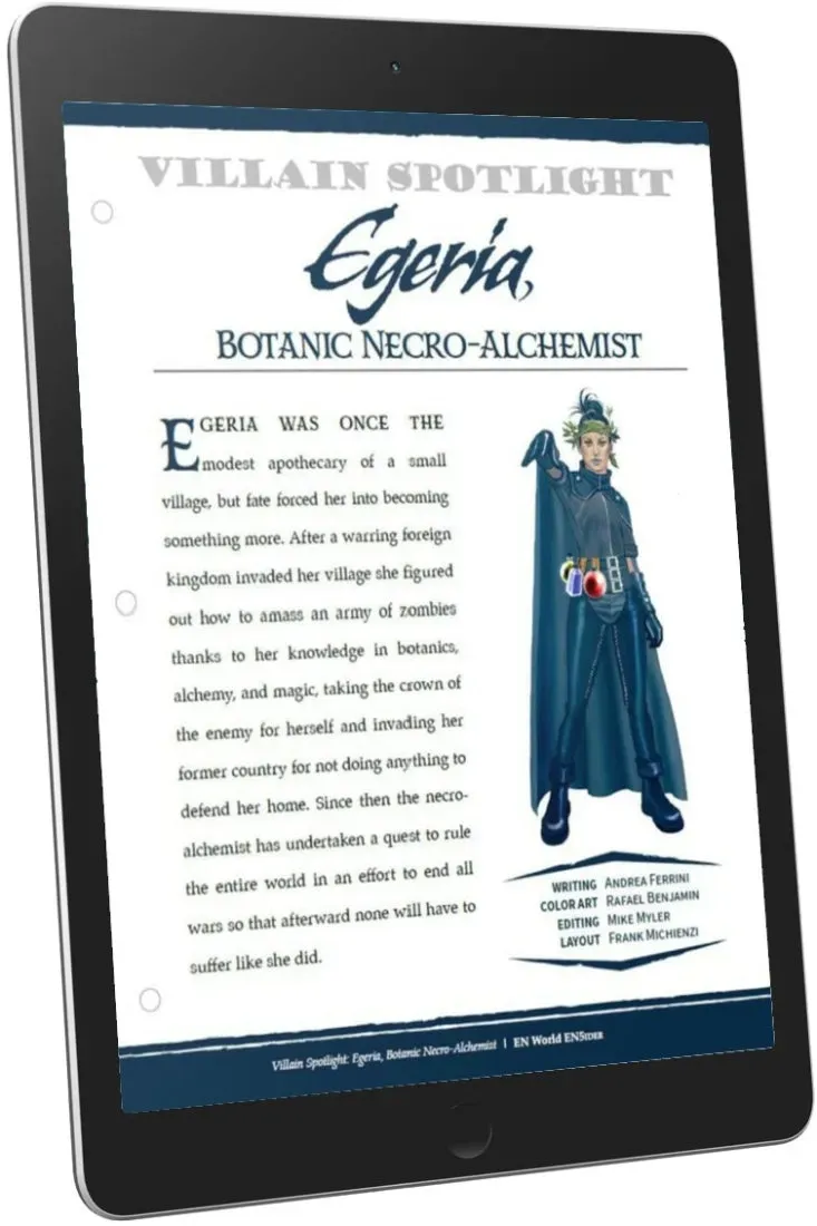 EN Publishing Egeria Villain Spotlight D&D 5e pdf