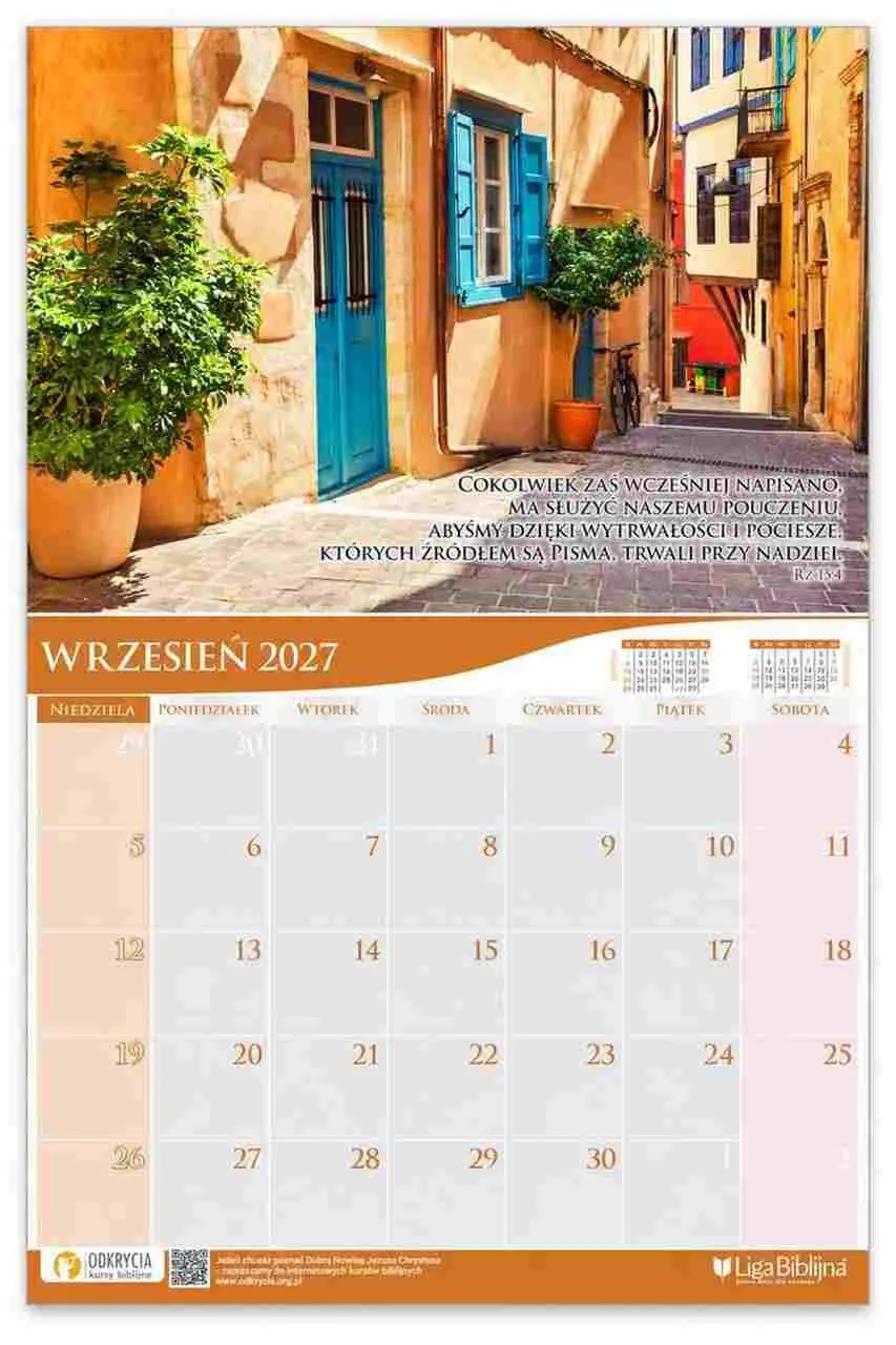 Sharon väggkalender 2027 bibelord spiral