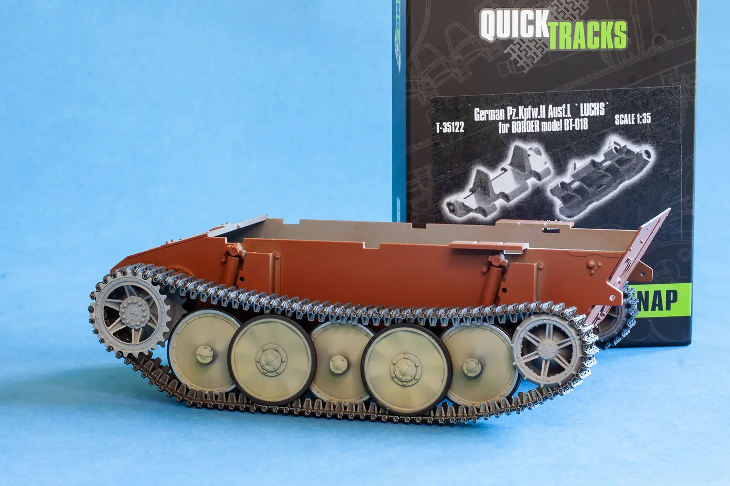 QuickTracks T-35122 Luchs bandlänkar 1:35 resin