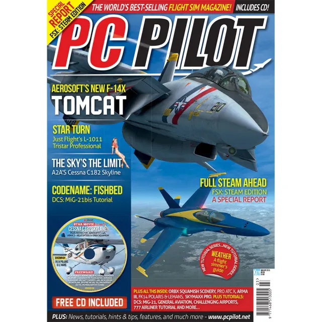 PC Pilot mars/april 2015 tidning F-14 Tomcat