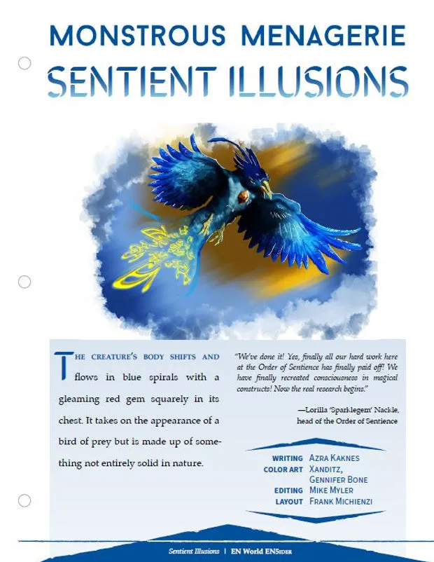 EN Publishing Sentient Illusions D&D 5e PDF monster