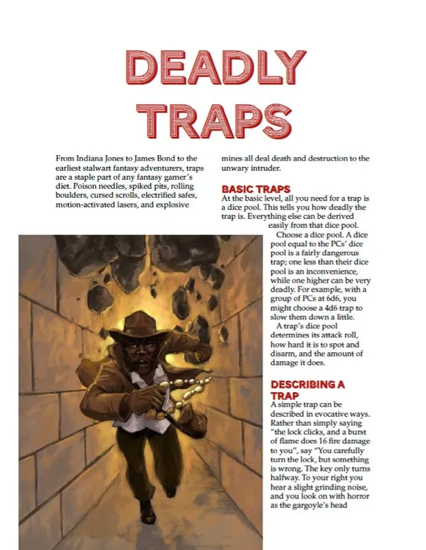 EN Publishing Deadly Traps WOIN rollspel PDF fällor