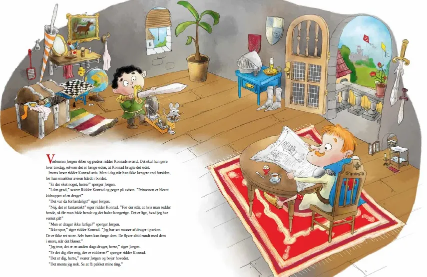 ABC Forlag Væbner Jørgen och dragen bok barnbok