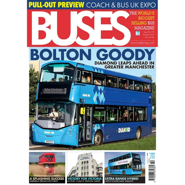 Buses Magazine oktober 2019 tidning – back issue buss