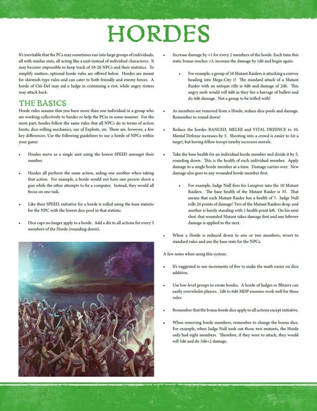 EN Publishing WOIN Hordes rollspel PDF hordregler