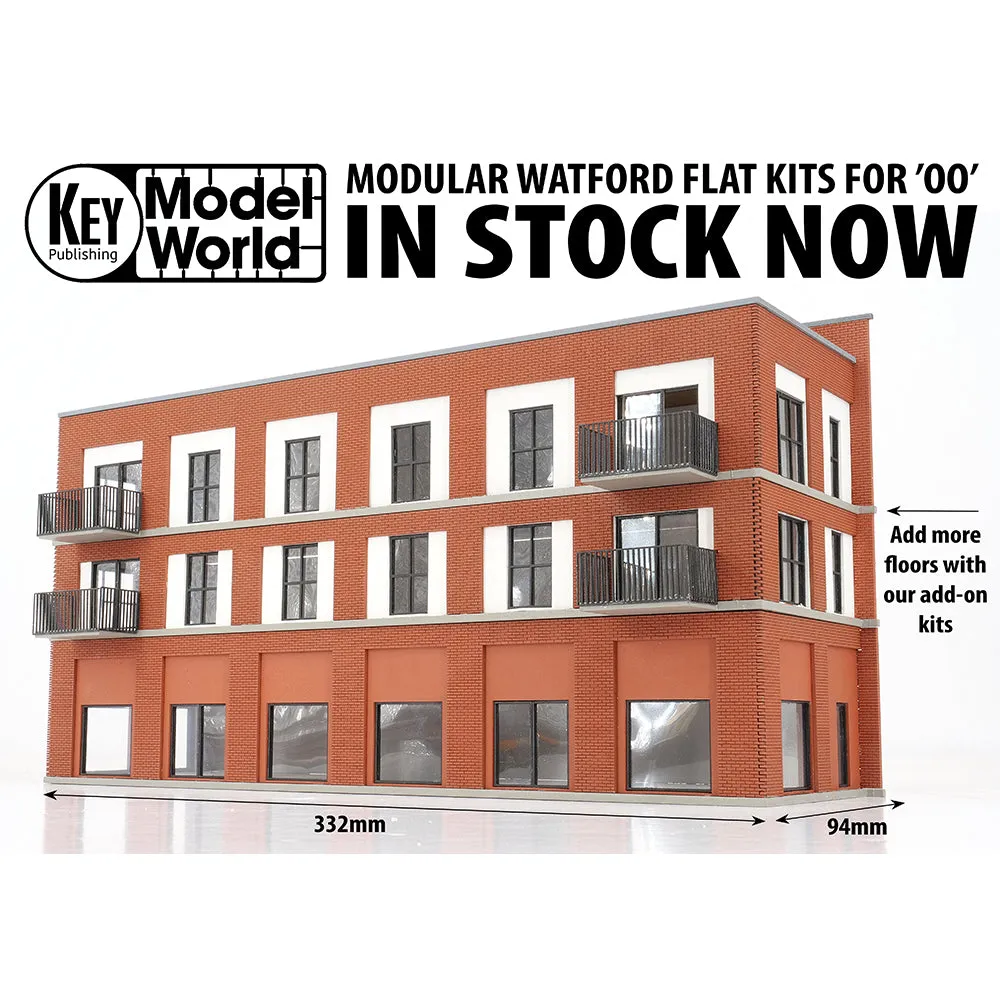PJM Models MOD160 byggsats trevåningshus OO
