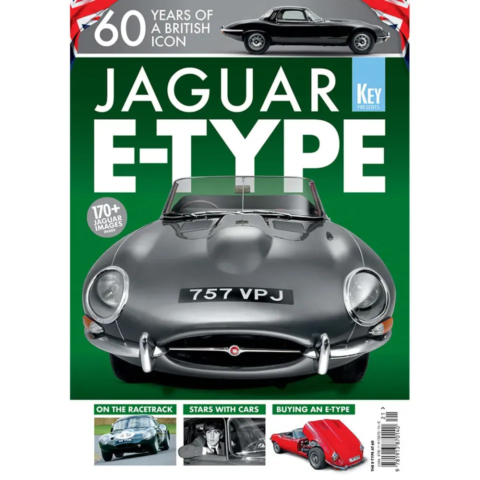 Jaguar E-Type Special tidning 60 år sportbil