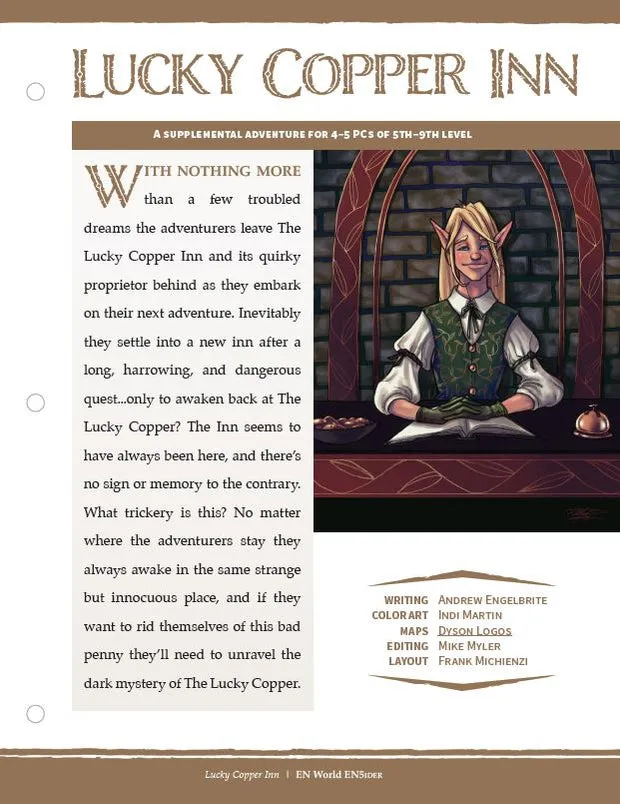 EN Publishing Lucky Copper Inn äventyr PDF nivå 5–9