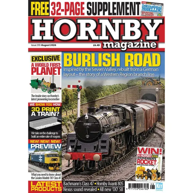 Hornby Magazine augusti 2026 tidning modelljärnväg