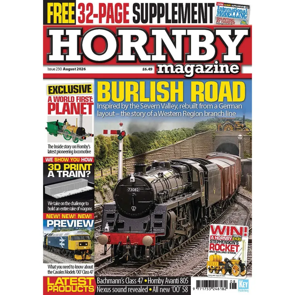 Hornby Magazine augusti 2026 tidning modelljärnväg