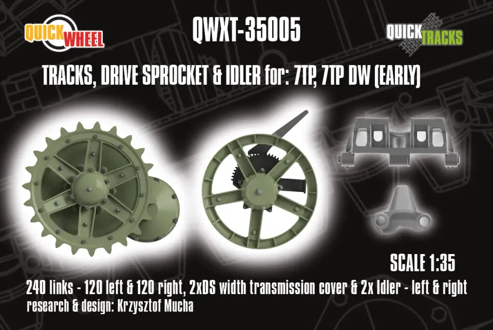 ROSSAGRAPH QuickWheel QWXT-35005 band/drev 7TP early 1:35