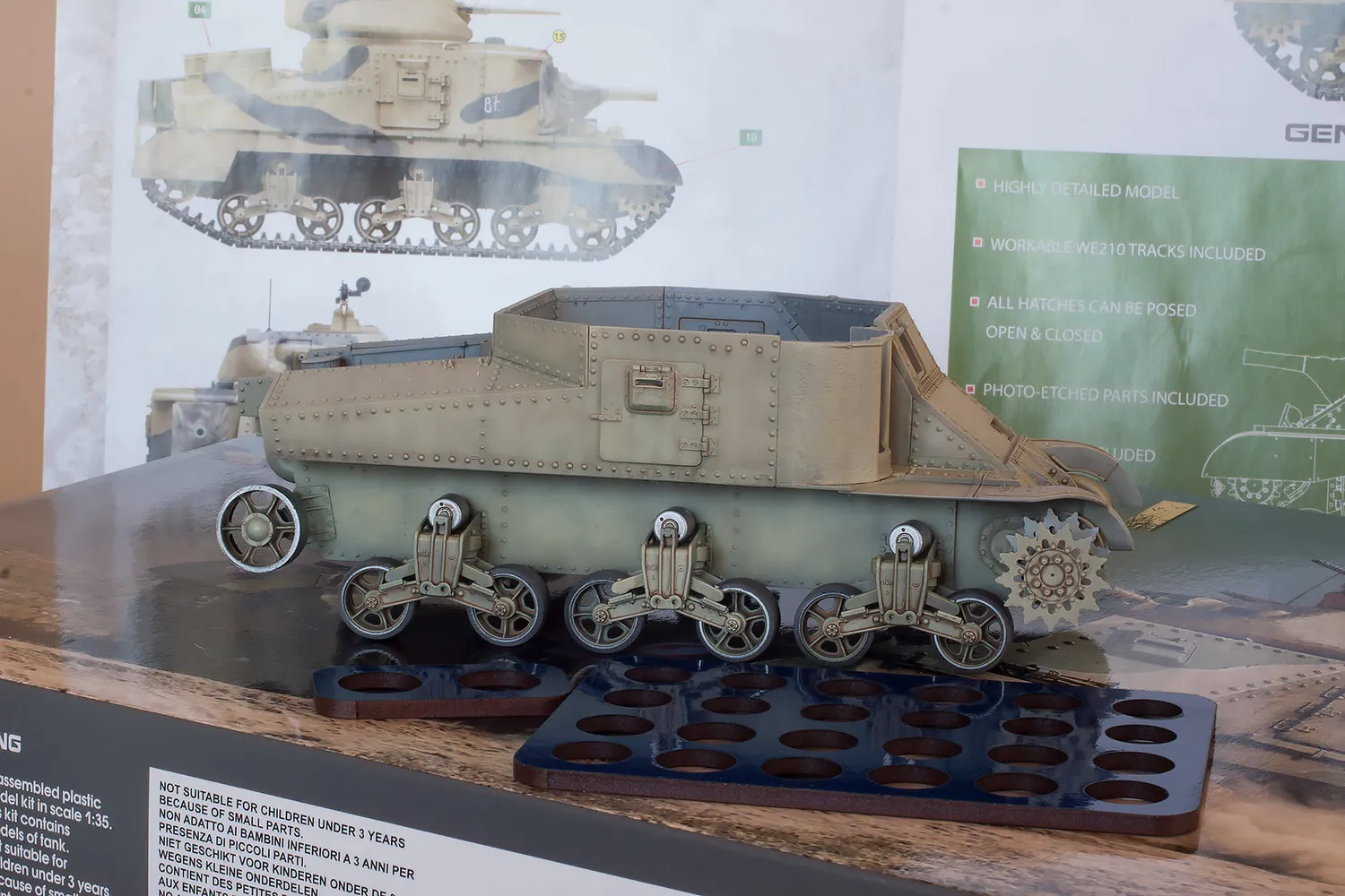 Rossagraph QuickWheel QW-248 målningsmask M3 Lee/Grant 1:35