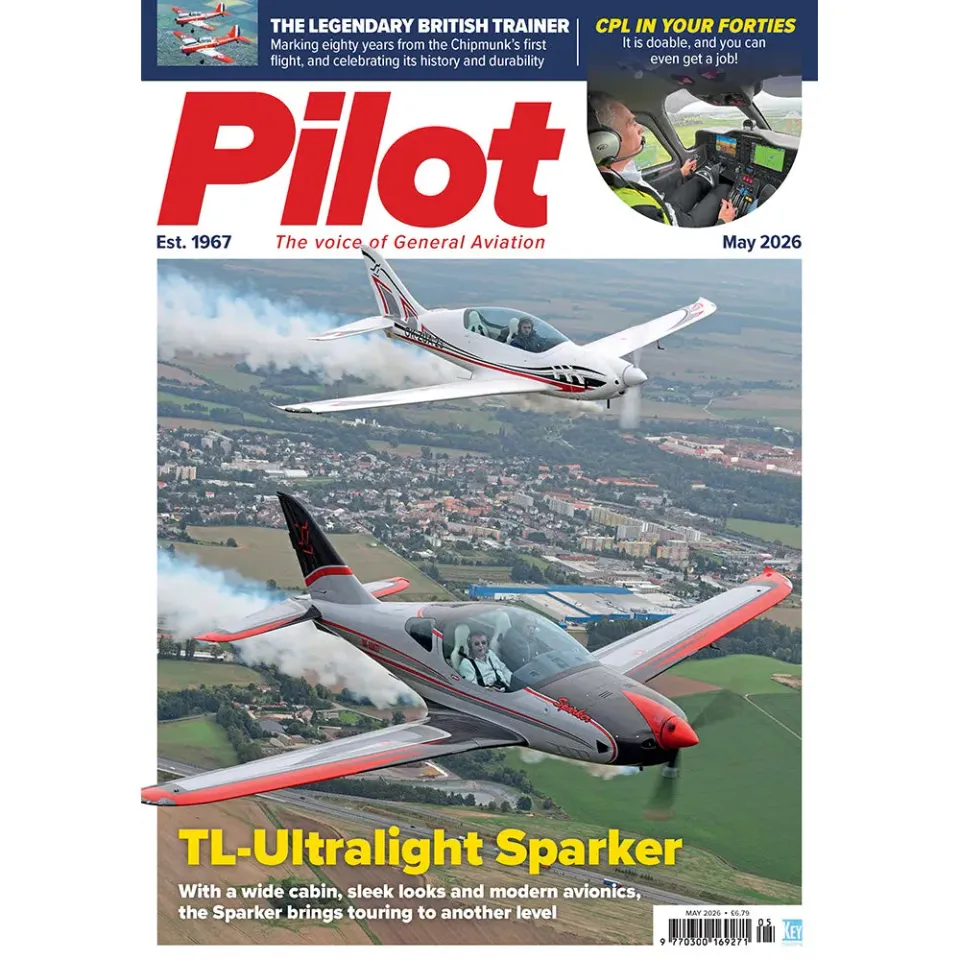 Pilot Magazine maj 2026 tidning Sparker Chipmunk