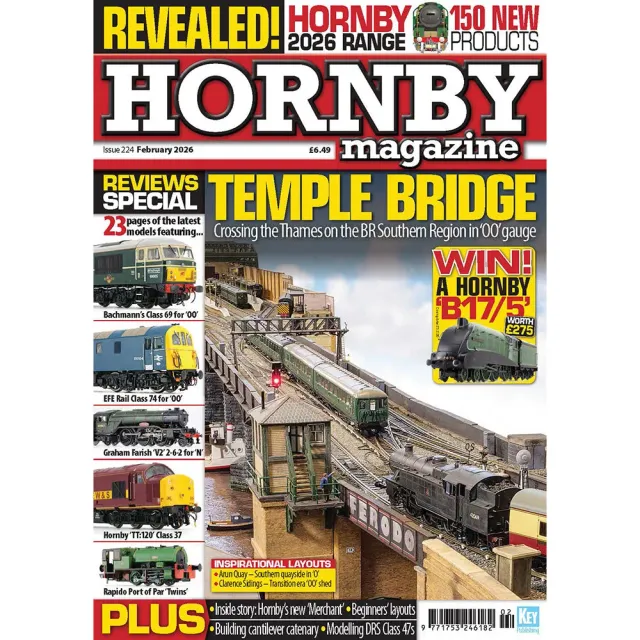 Hornby Magazine February 2026 tidning lösnummer mj