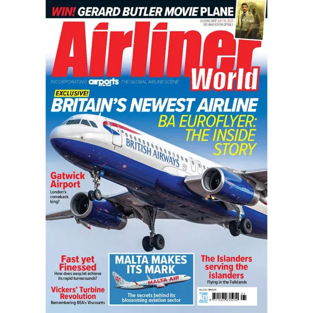 Airliner World maj 2023 tidning passagerarflyg