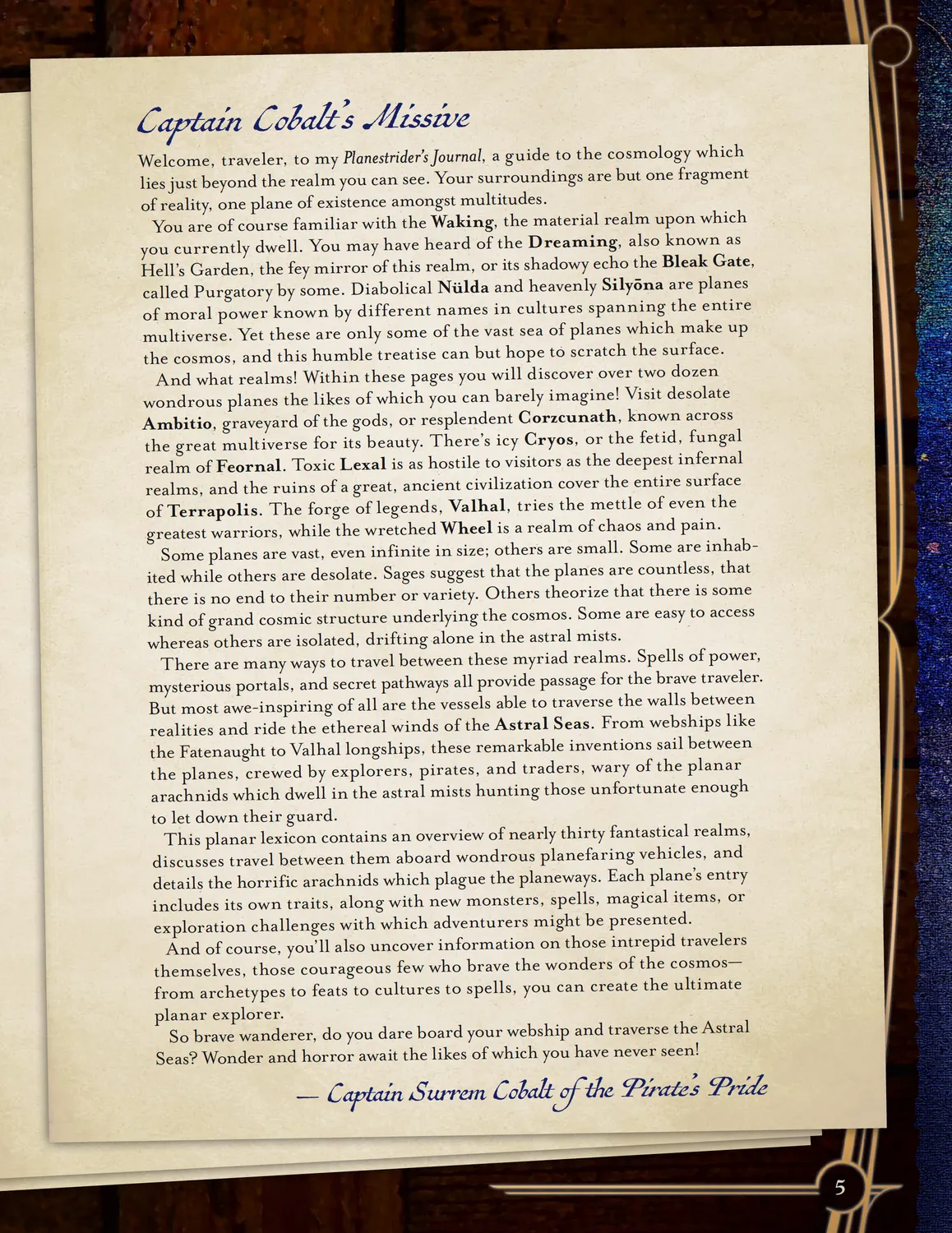 EN Publishing Planestrider's Journal rollspelsbok inbunden + PDF 5E