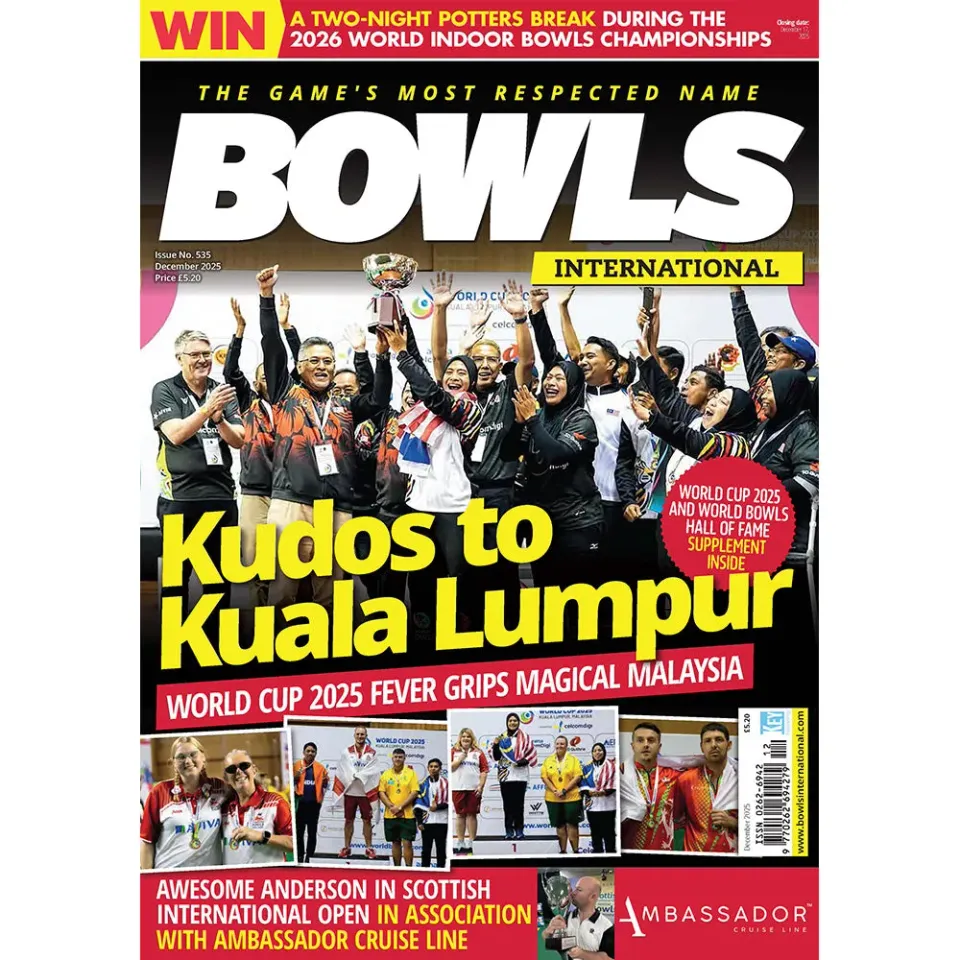 Bowls International december 2025 tidning – world cup