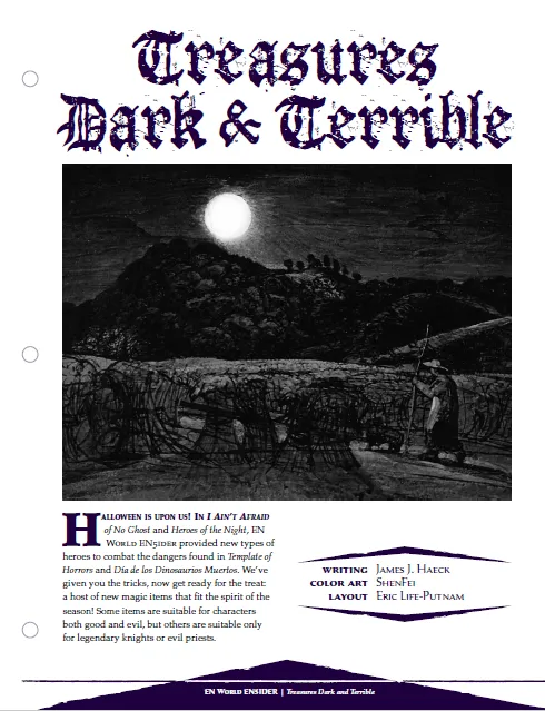 EN Publishing Treasures Dark & Terrible magiska föremål PDF
