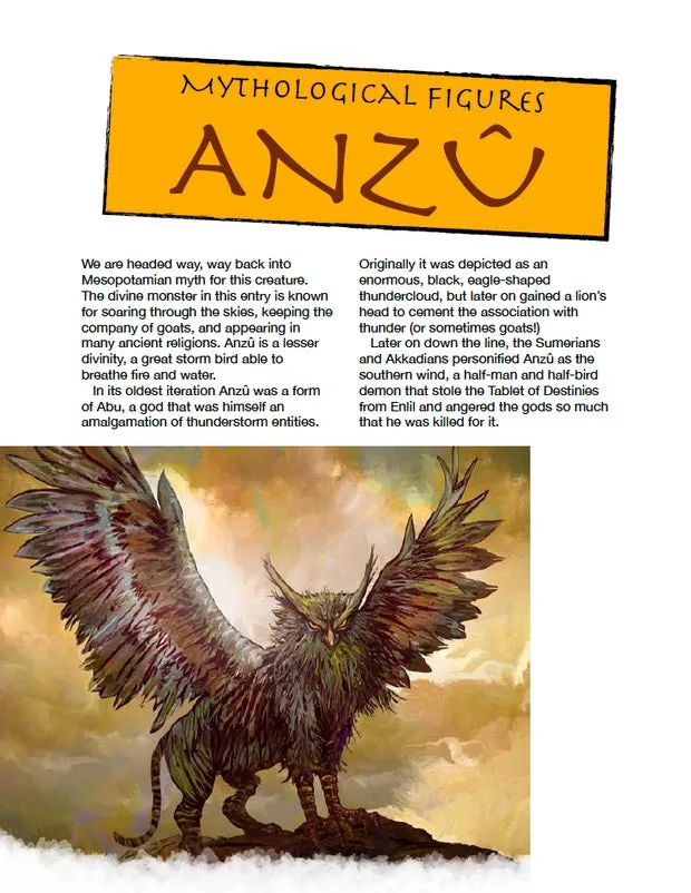 EN Publishing Anzû WOIN monster PDF vädergud