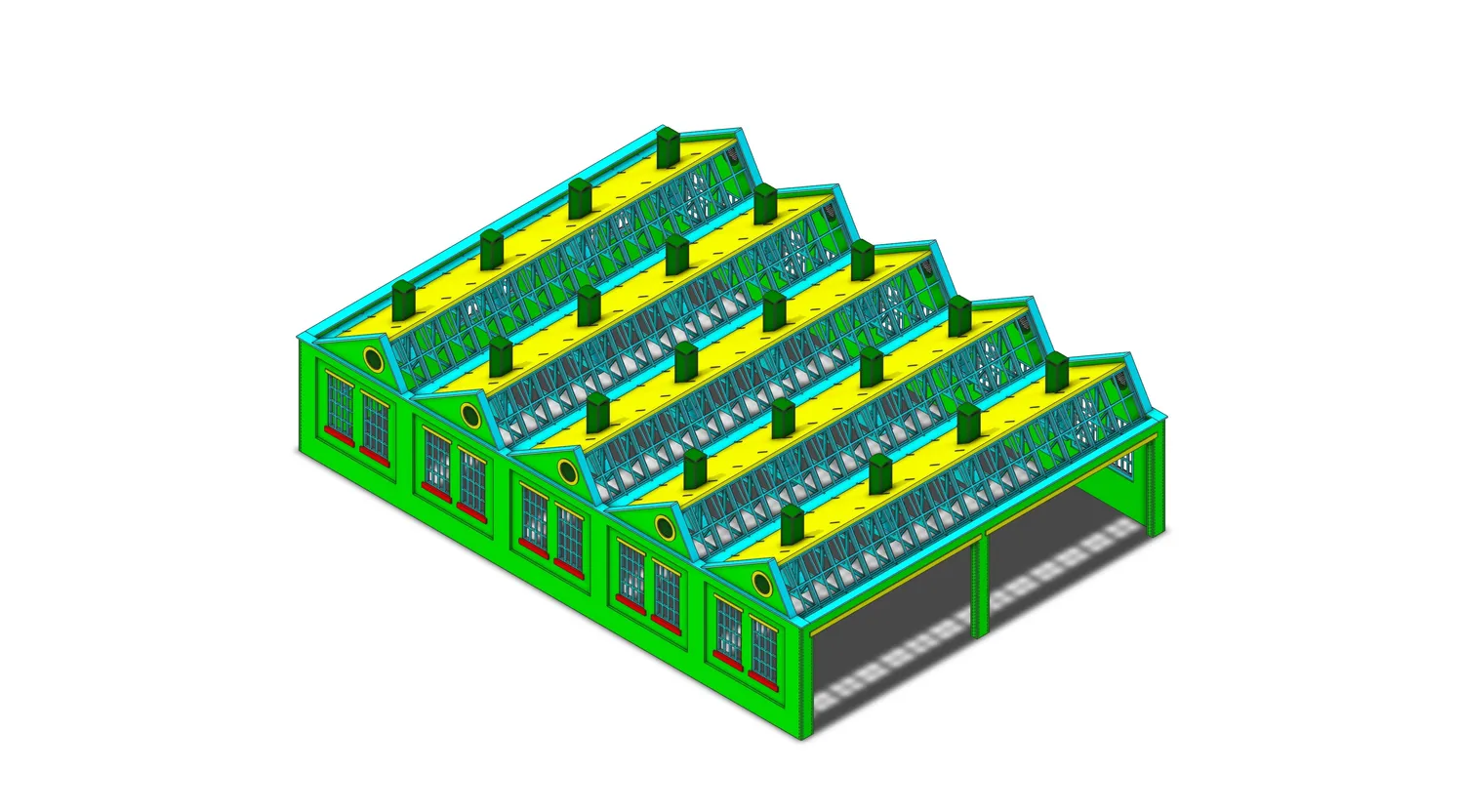 PJM Models North Light Steam Shed OO byggsats 365 mm