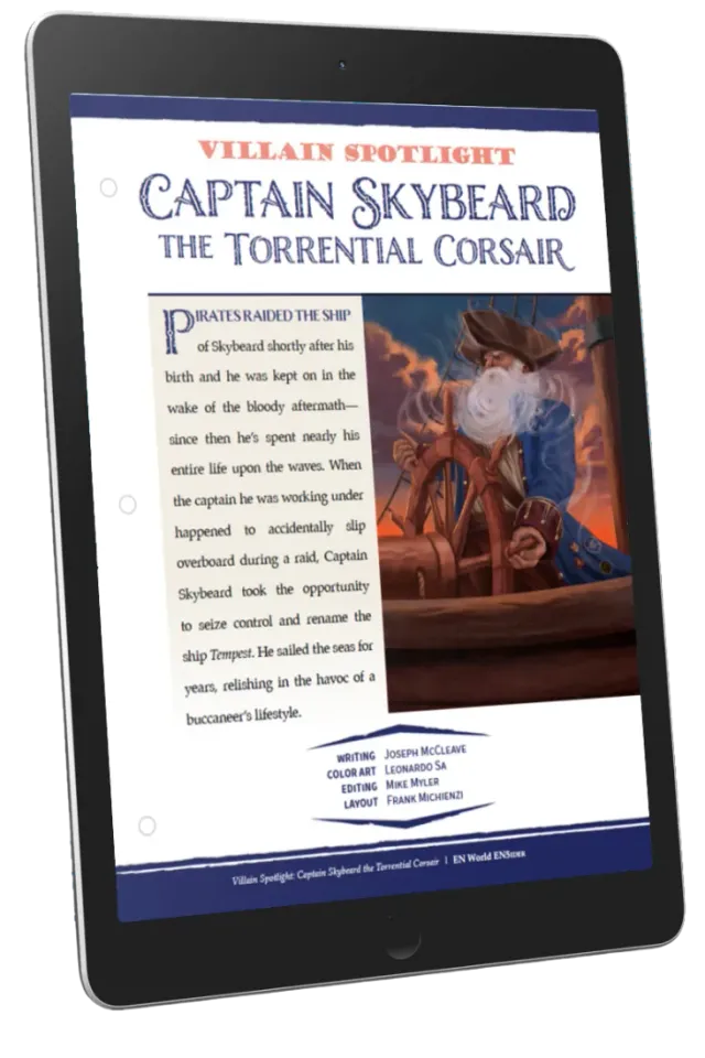 EN Publishing Captain Skybeard Torrential Corsair D&D 5e PDF