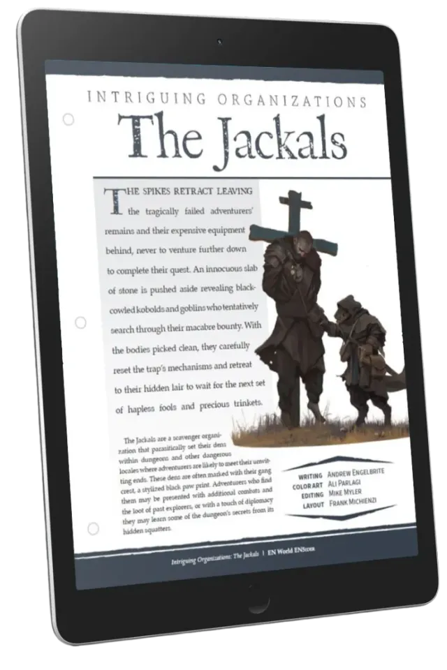 EN Publishing Intriguing Organizations The Jackals tillbehör PDF asätare