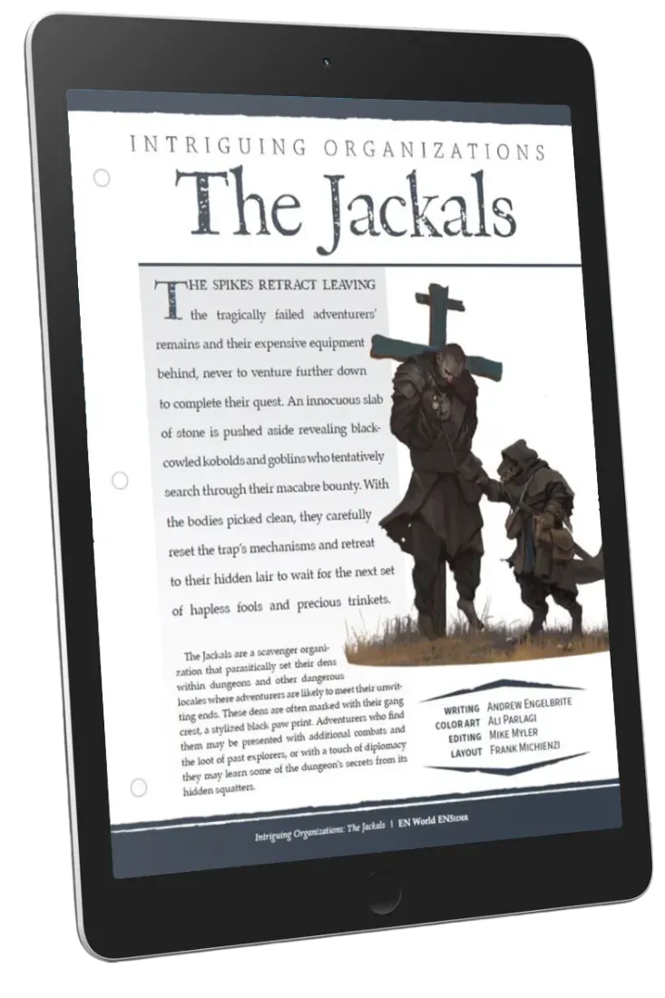 EN Publishing Intriguing Organizations The Jackals tillbehör PDF asätare