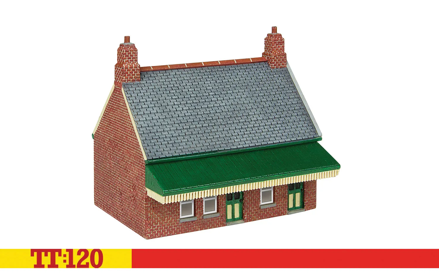 Hornby TT:120 Station Waiting Room modellhus rött tegel